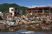画像：被災地の状況